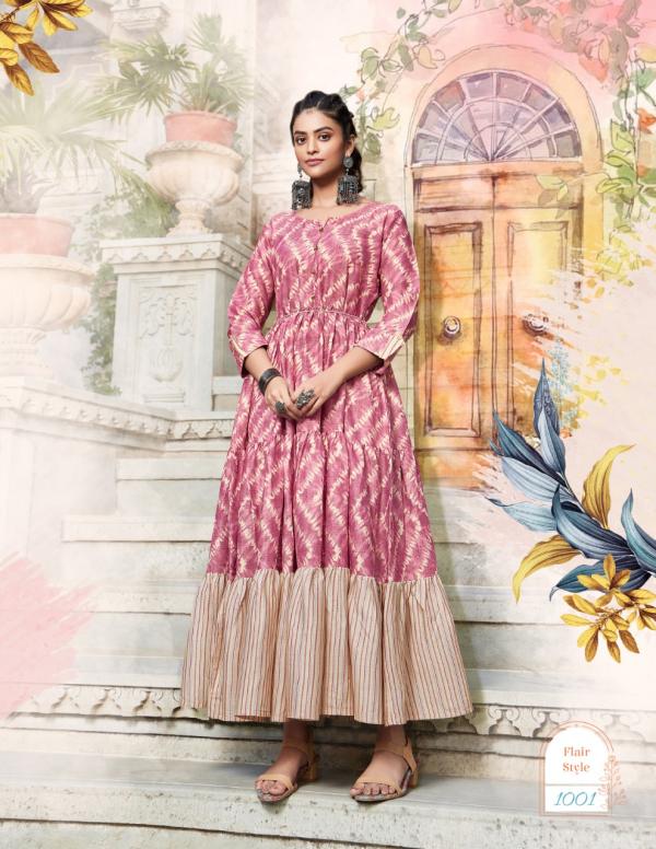 Flair Style 1 By Passion Tree Fancy Long Anarkali Kurti Collection